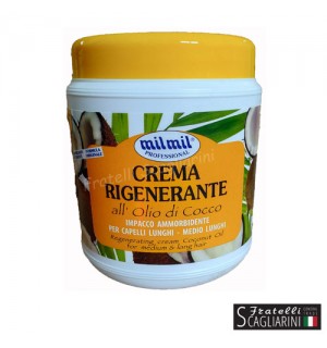MIL MIL Μαλακτική κρέμα μαλλιών olio di cocco 1000ml.