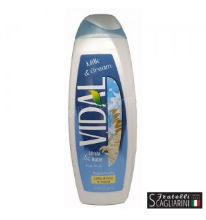 VIDAL ΑΦΡΟΛΟΥΤΡΟ MILK AND CREAM 500ml. VIDAL ΑΦΡΟΛΟΥΤΡΟ MILK AND CREAM 500ml.