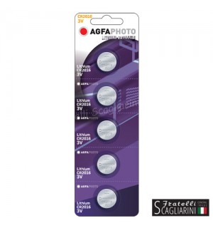 ΜΠΑΤΑΡΙΕΣ AGFA LITHIUM 3V CR2016 5τεμ.