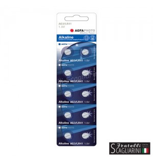 ΜΠΑΤΑΡΙΕΣ AGFA ΑΛΚΑΛΙΚΕΣ 1.5V LR41 AG3 10τεμ.