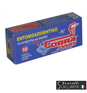 COBRA MAT ΕΝΤΟΜΟΑΠΩΘΗΤΙΚΕΣ ΤΑΜΠΛΕΤΕΣ 10τεμ COBRA MAT ΕΝΤΟΜΟΑΠΩΘΗΤΙΚΕΣ ΤΑΜΠΛΕΤΕΣ 10τεμ