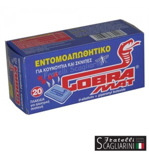 COBRA MAT ΕΝΤΟΜΟΑΠΩΘΗΤΙΚΕΣ ΤΑΜΠΛΕΤΕΣ 20τεμ COBRA MAT ΕΝΤΟΜΟΑΠΩΘΗΤΙΚΕΣ ΤΑΜΠΛΕΤΕΣ 20τεμ