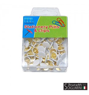 ΠΙΝΕΖΕΣ ΜΕΤΑΛΛΙΚΕΣ ΛΕΥΚΕΣ 50τεμ ΠΙΝΕΖΕΣ ΜΕΤΑΛΛΙΚΕΣ ΛΕΥΚΕΣ 50τεμ