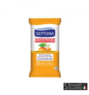 ΥΓΡΑ ΜΑΝΤΗΛΑΚΙΑ ΧΕΡΙΩΝ SEPTONA ΠΟΡΤΟΚΑΛΙ 15τεμ