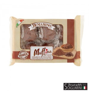 BENIAMINO MUFFINS ΚΑΚΑΟ ΜΕ ΣΤΑΓΟΝΕΣ ΣΟΚΟΛΑΤΑΣ 6τεμ.
